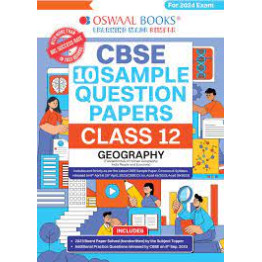 CBSE Sample Question Papers Class 12 Geography Book (For Board Exams 2024)